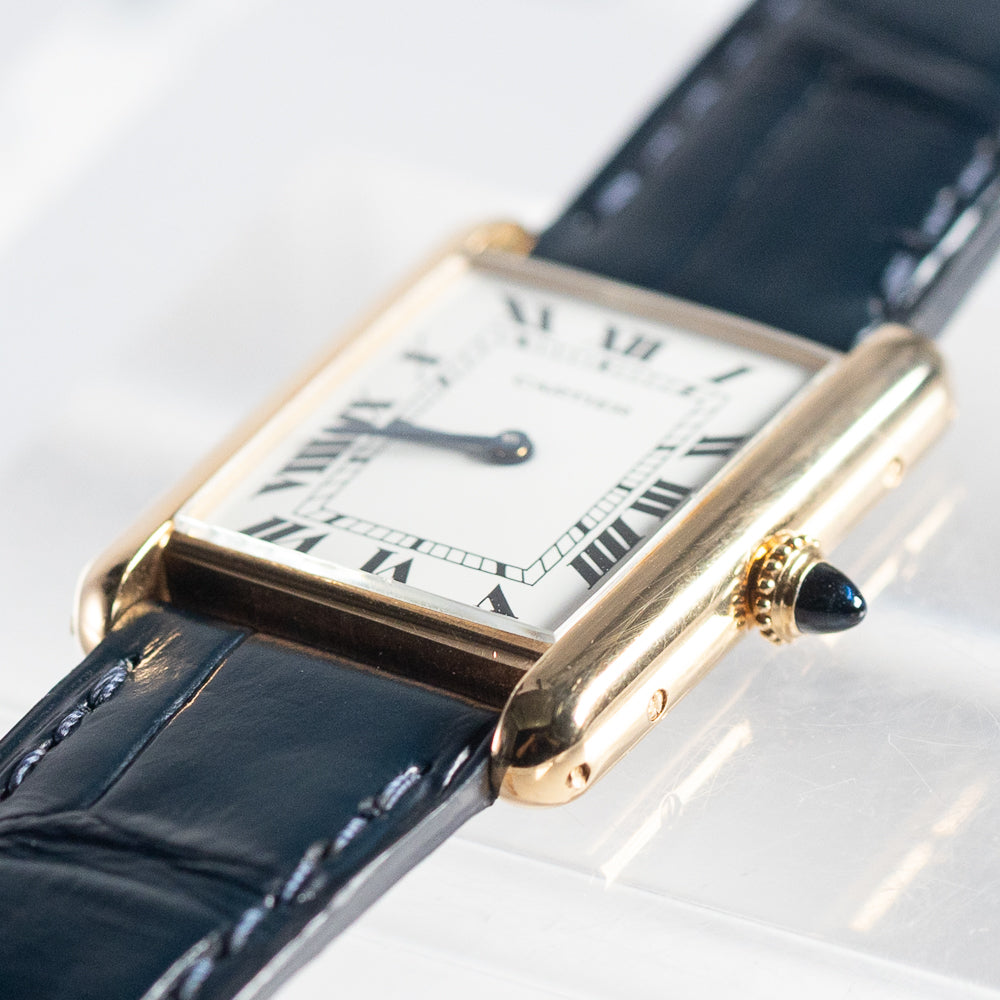CARTIER LM TANK LC Ref.78086 Paris MK2 Dial Old Cabochon Crown Box
