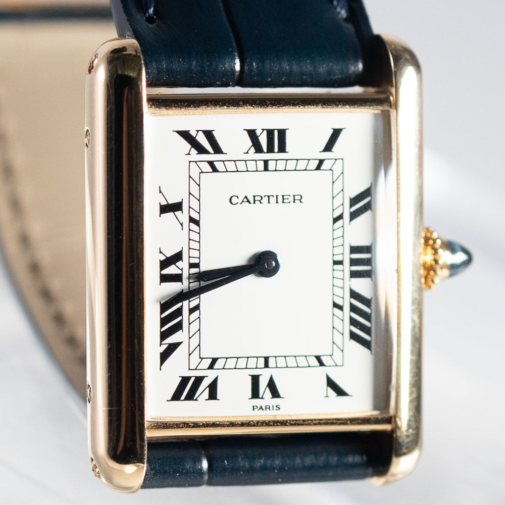 CARTIER LM TANK LC Ref.78086 Paris MK2 Dial Old Cabochon Crown Box