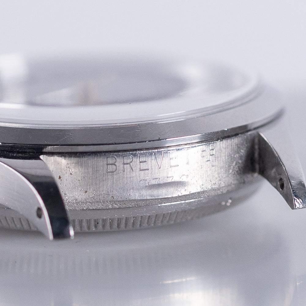 ROLEX OYSTER PERPETUAL Ref.6332 Semi-Bubbleback Black Gilt Step Dial WAB Bracelet