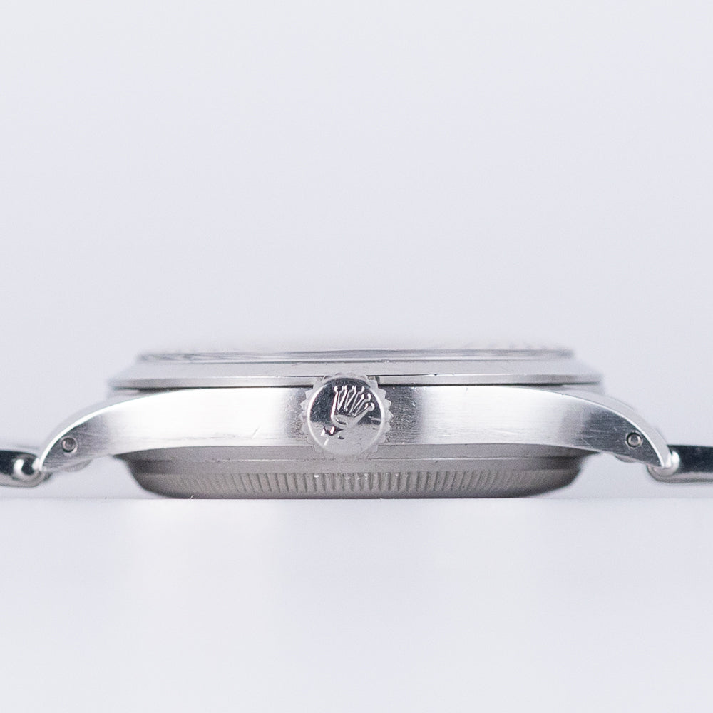 ROLEX OYSTER PERPETUAL Ref.6332 Semi-Bubbleback Black Gilt Step Dial WAB Bracelet