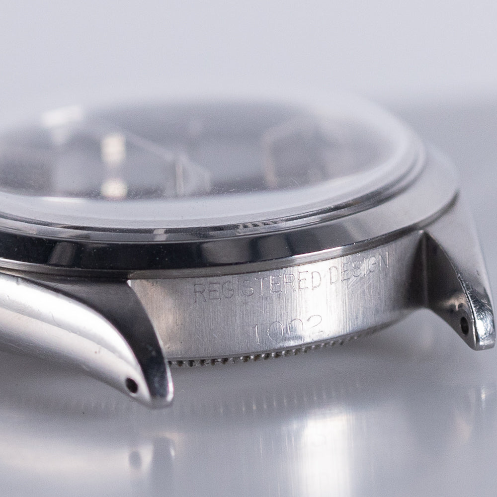 ROLEX OYSTER PERPETUAL Ref.1002 Black Gloss Dial with Silver Surface Printing