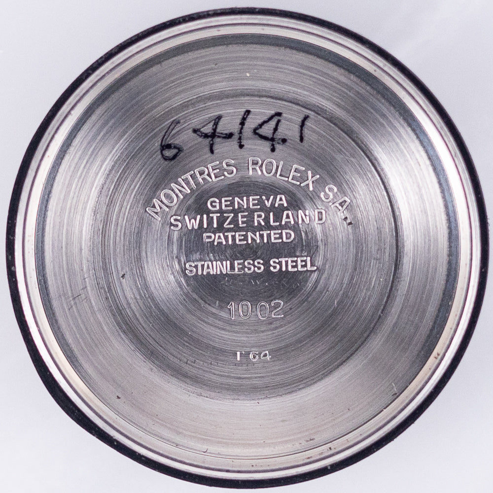 ROLEX OYSTER PERPETUAL Ref.1002 Black Gloss Dial with Silver Surface Printing