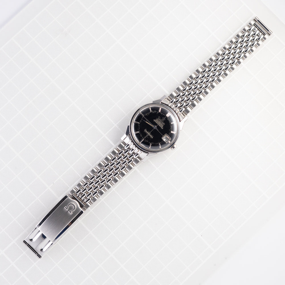 OMEGA Constellation Black Gilt Pie Pan Dial Ref.168.005