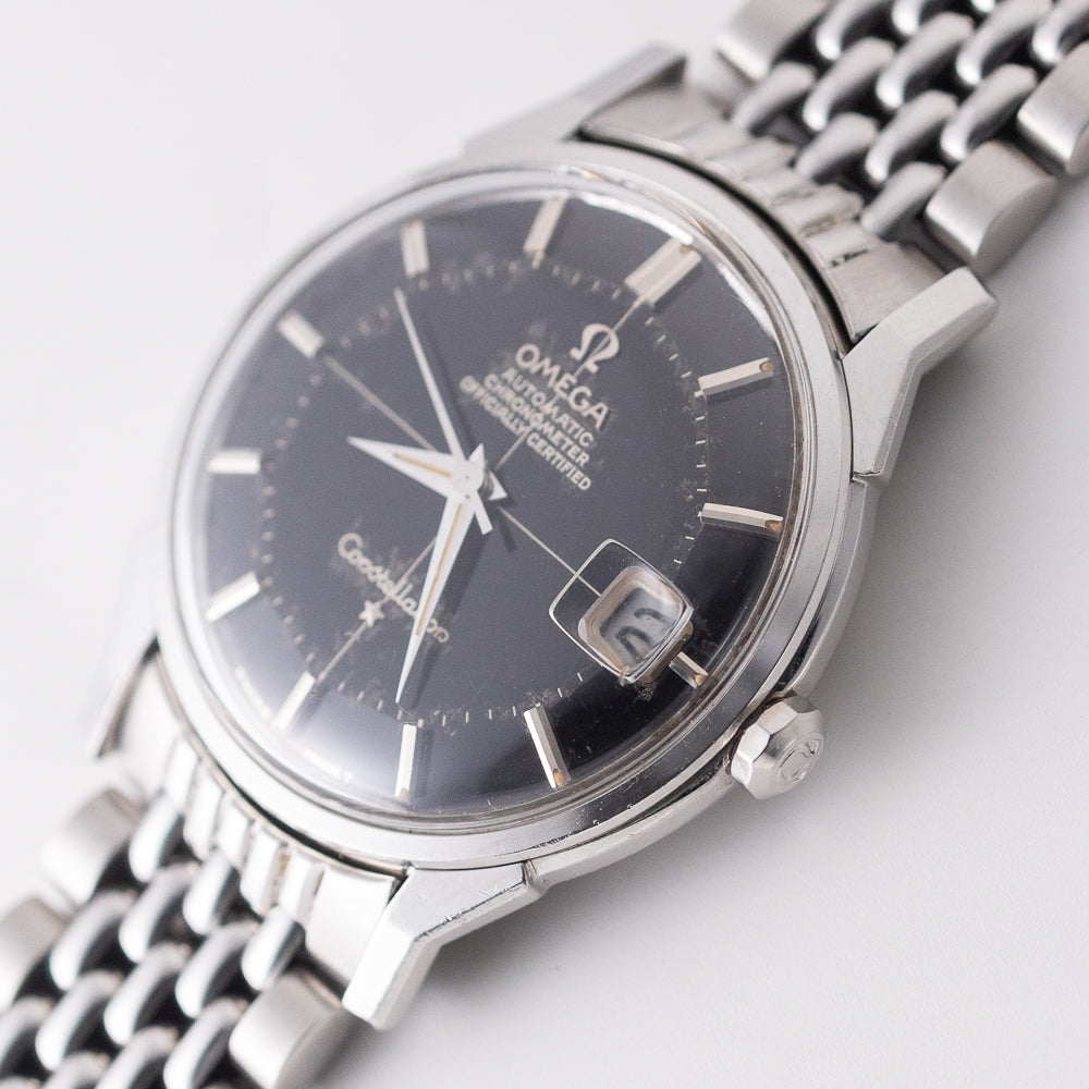 OMEGA Constellation Black Gilt Pie Pan Dial Ref.168.005