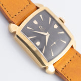OMEGA Cioccolatone Automatic Black Guilloche 18K Yellow Gold Ref.3950