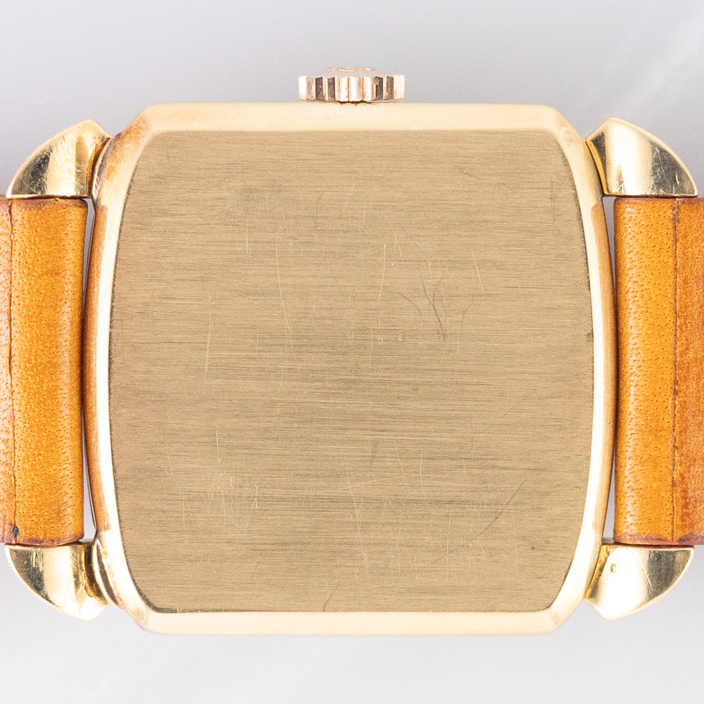 OMEGA Cioccolatone Automatic Black Guilloche 18K Yellow Gold Ref.3950