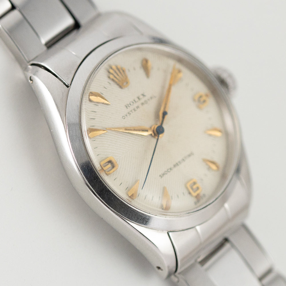 ROLEX OYSTER ROYAL Ref.6246 Herringbone Dial with Expansion Bracelet