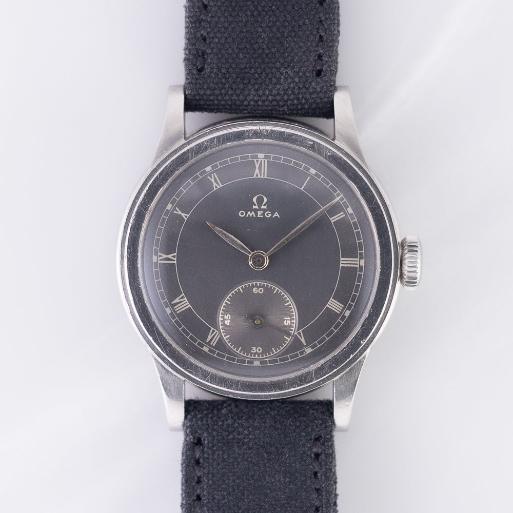 OMEGA Cal.23.4SC Earliest Waterproof Model Grey Gilt Dial