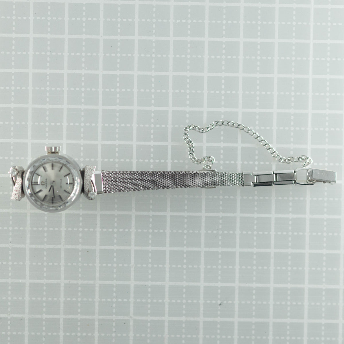 【BtoB】OMEGA DE VILLE Ladies Ref.BF611.5615 Cocktail Watch/Cut Glass/Two Point Diamond Cal.485
