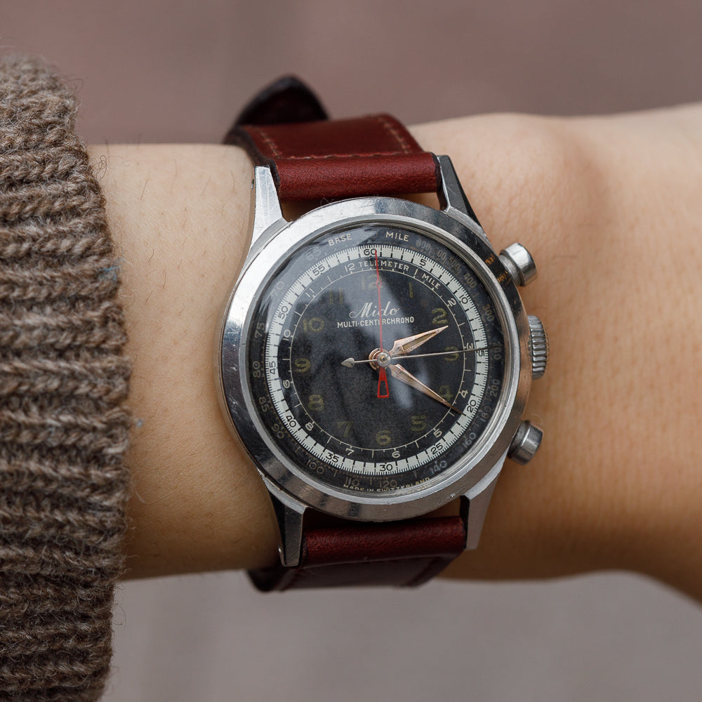 MIDO Multi-Center Chrono Ref.0760 Rare alpha hand Tasti Tondi