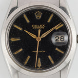 ROLEX OYSTERDATE Ref.6694 Black Gilt Dial