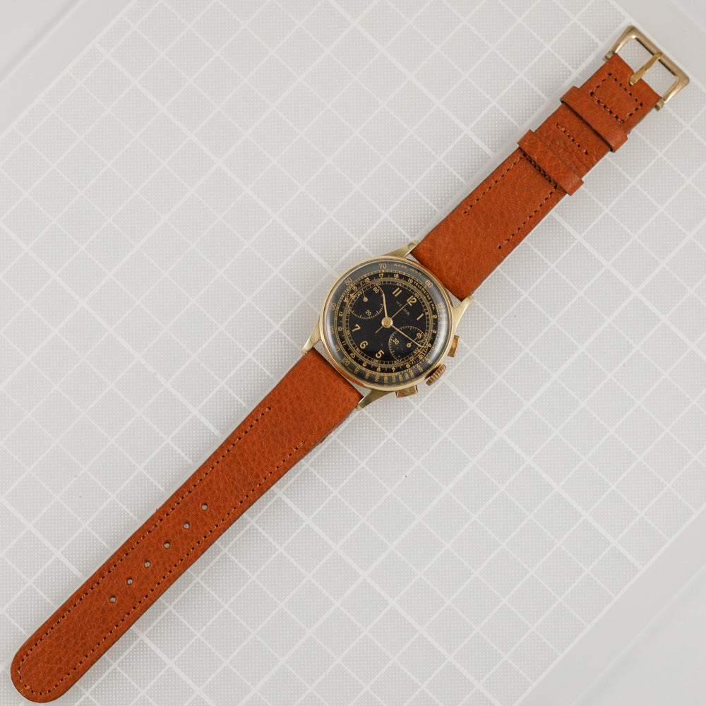 Helma Black Gilt Two-tone Dial