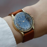 Helma Black Gilt Two-tone Dial