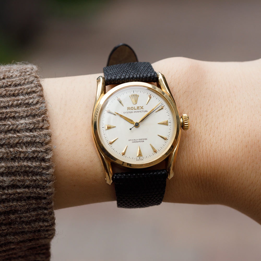 ROLEX SEMI BUBBLEBACK Ref.6092 BOMBAY Lug