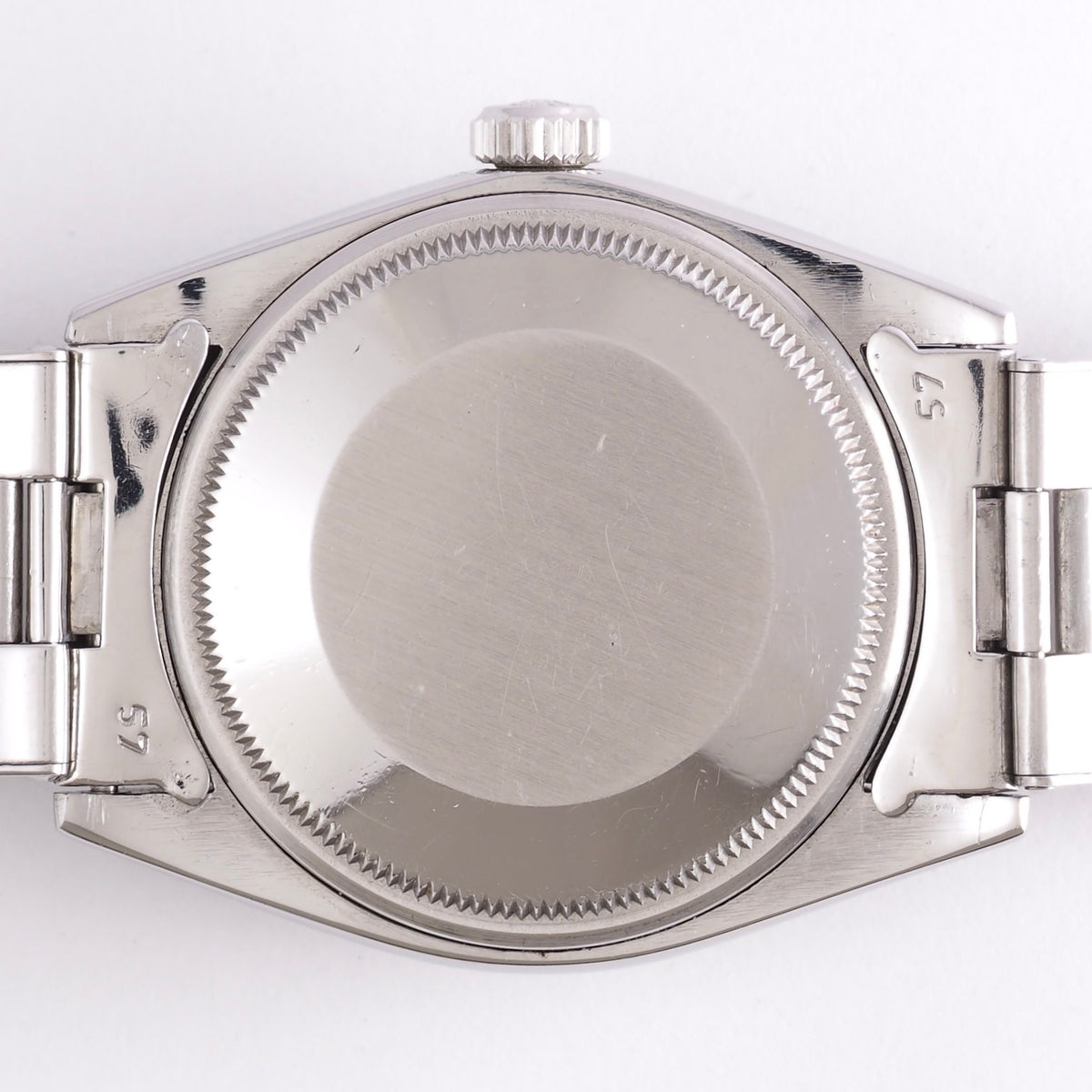ROLEX OYSTER PERPETUAL DATE REF.1500 BLACK GILT PATINA DIAL