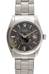 ROLEX OYSTER PERPETUAL DATE REF.1500 BLACK GILT PATINA DIAL