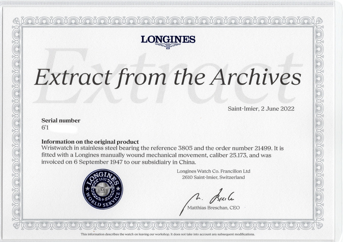LONGINES Ref.3805 / 21499