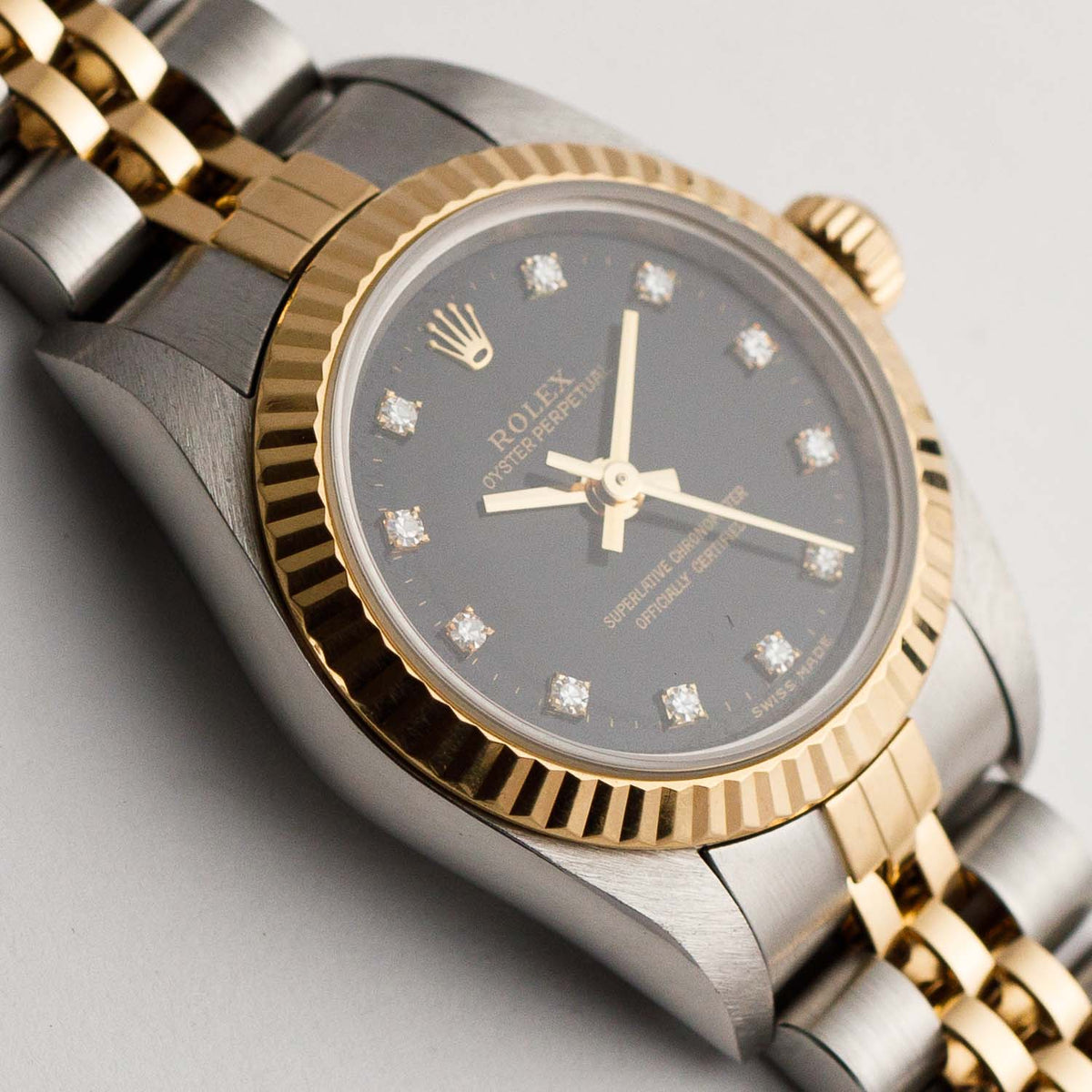 ROLEX OYSTER PERPETUAL Ref.76193G 11 Points Diamond