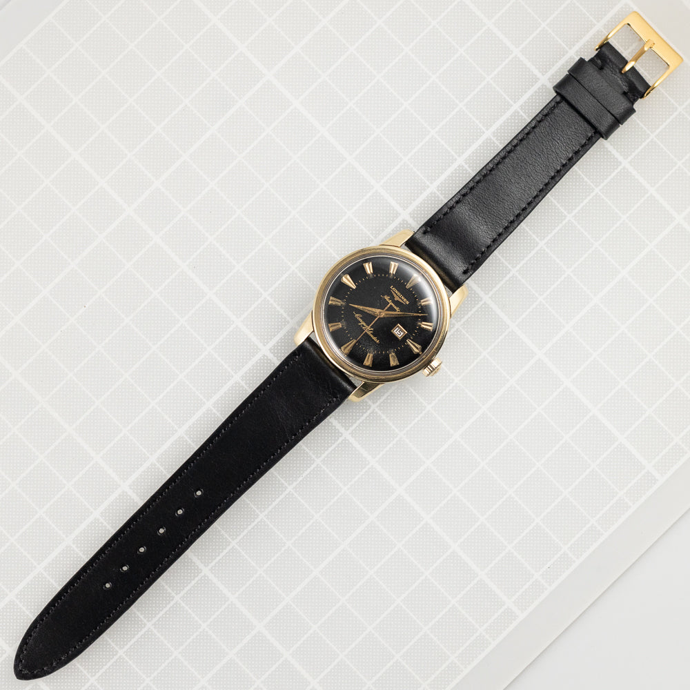 LONGINES Conquest Ref.9007 Black Gilt Dial