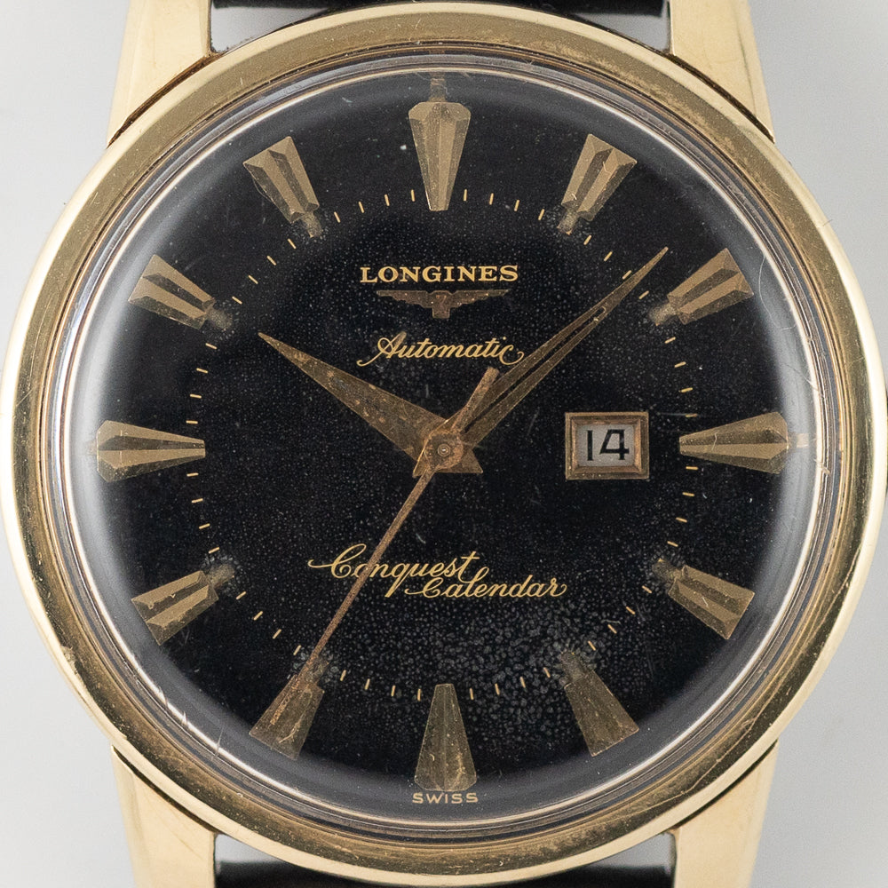 LONGINES Conquest Ref.9007 Black Gilt Dial