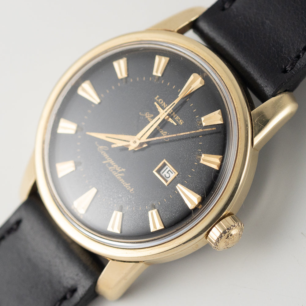 LONGINES Conquest Ref.9007 Black Gilt Dial