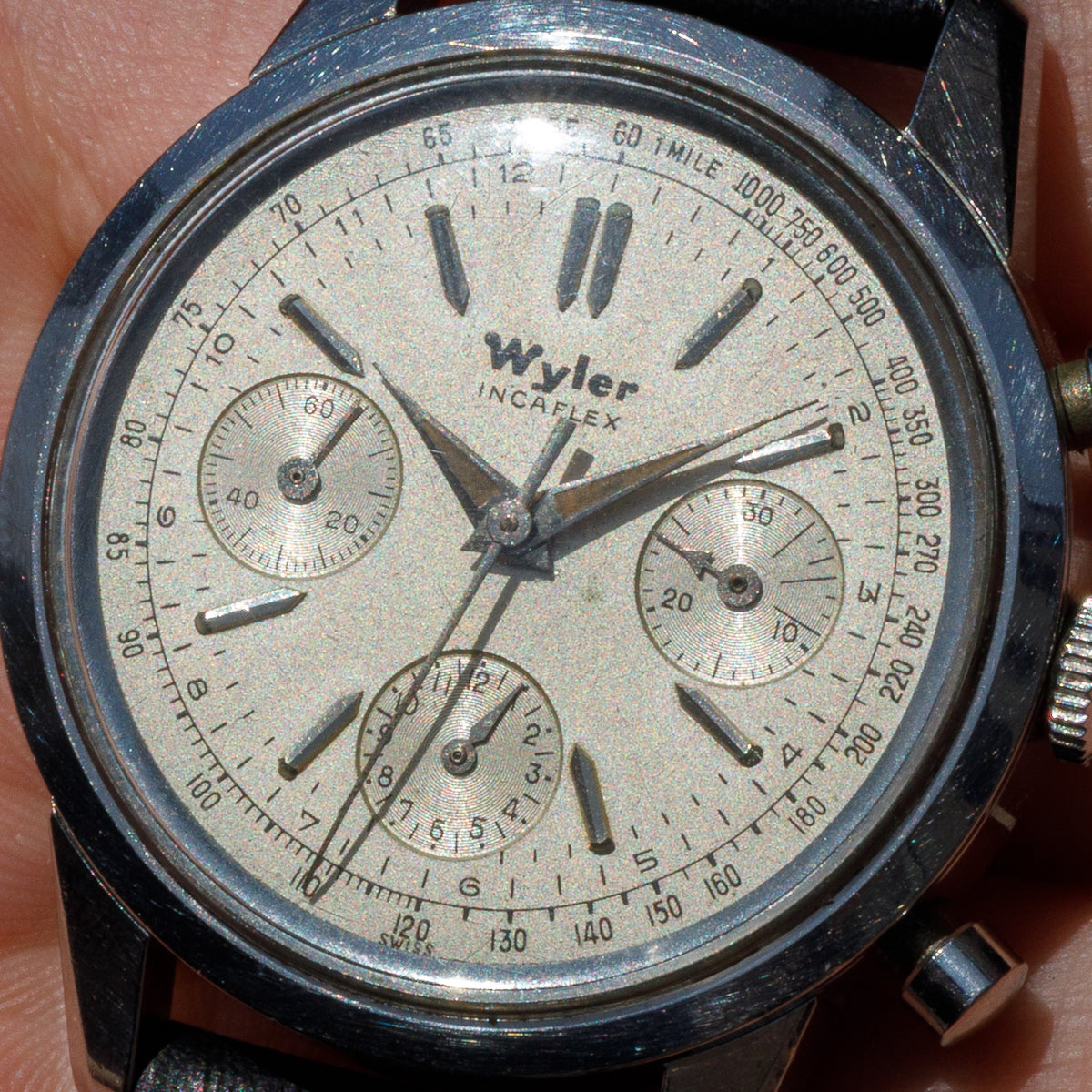 Wyler Ref.1502-4 One Piece Case Cal.Valjoux 72