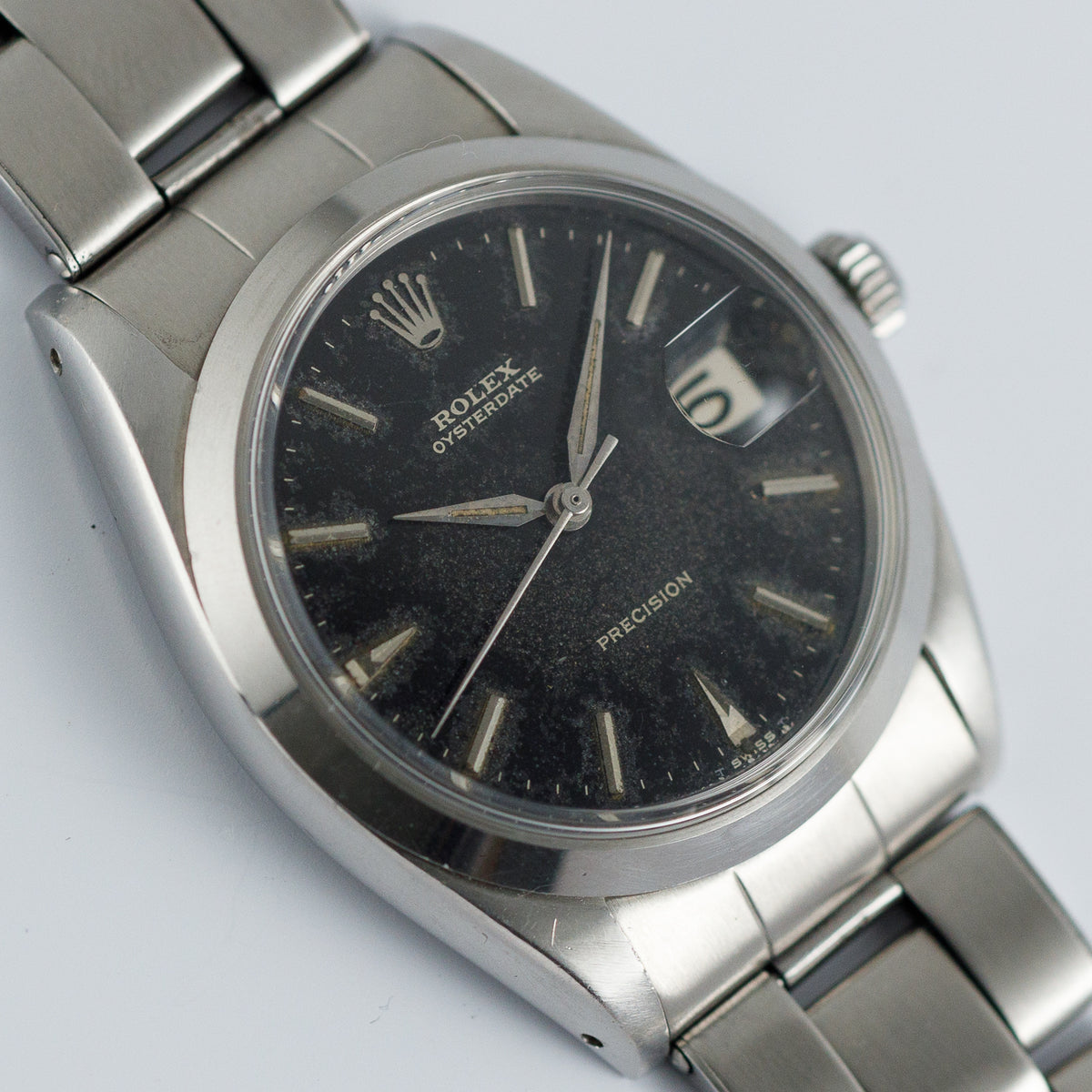 ROLEX OYSTERDATE Ref.6694 Black Gilt Dial