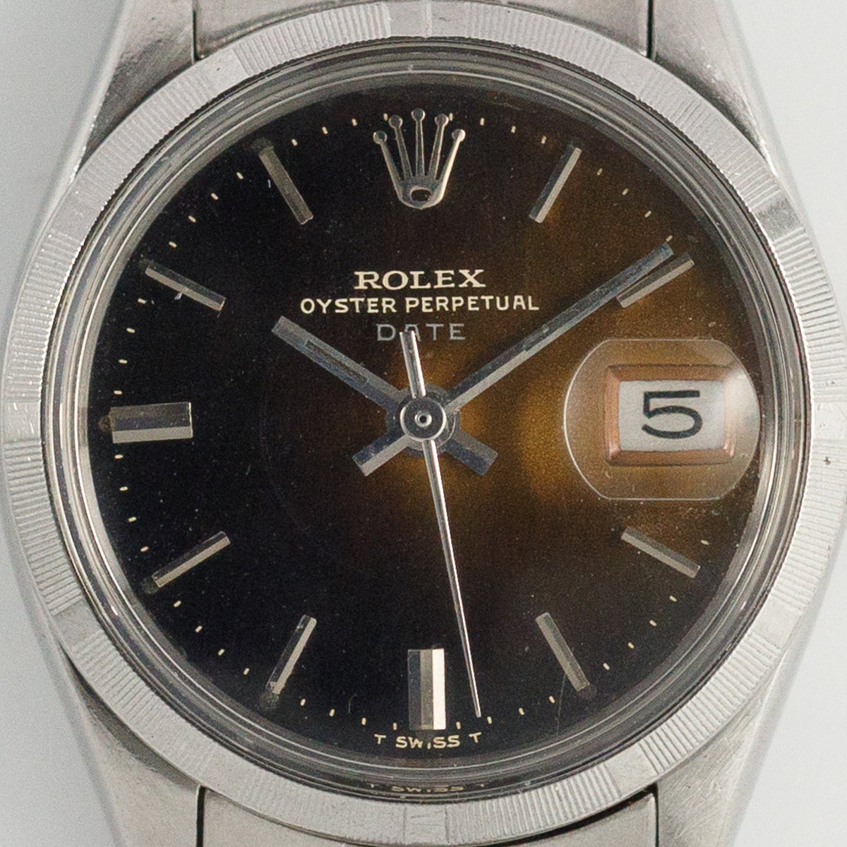 ROLEX OYSTER PERPETUAL DATE Ref.6519 Black Gilt Dial