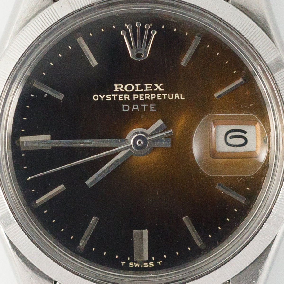 ROLEX OYSTER PERPETUAL DATE Ref.6519 Black Gilt Dial