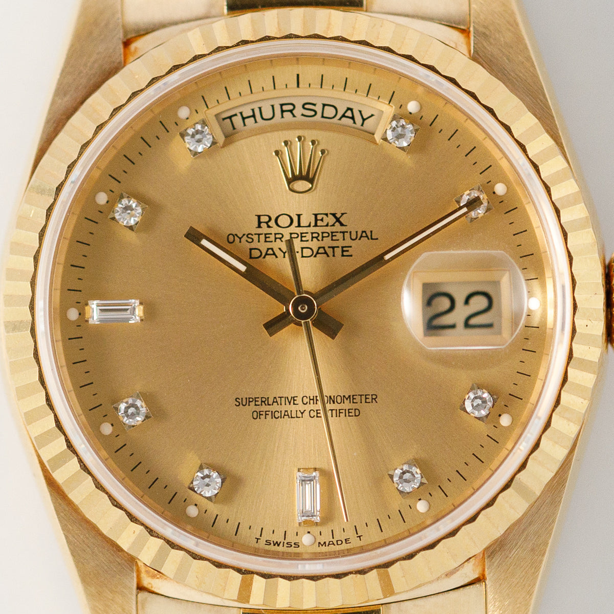 ROLEX DAY-DATE Ref.18238 10 Points Diamond