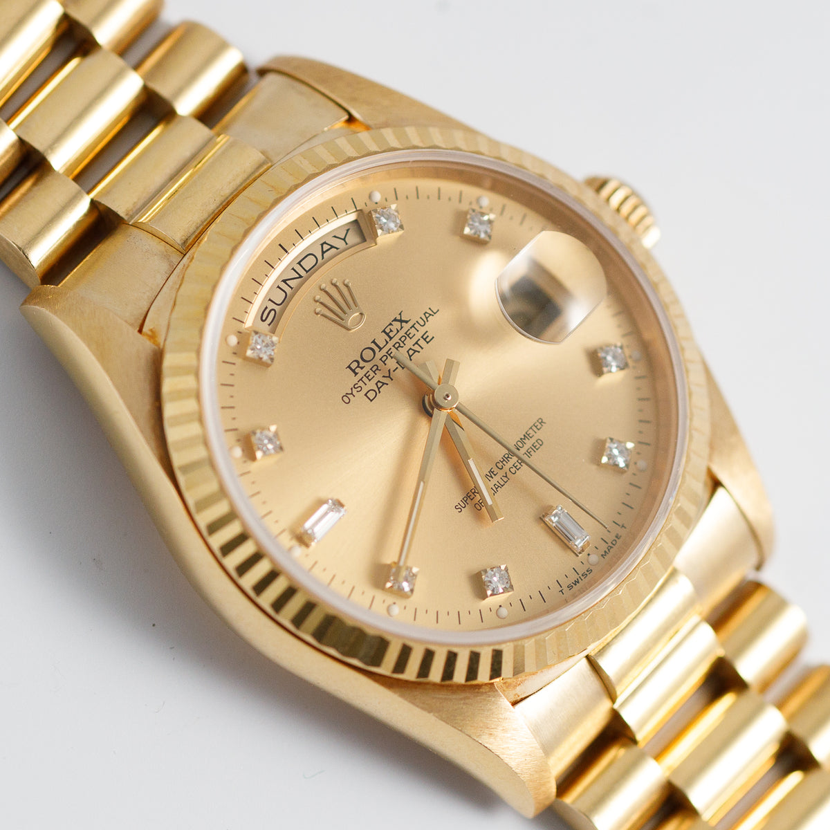 ROLEX DAY-DATE Ref.18238 10 Points Diamond