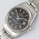 ROLEX DATEJUST Ref.1603 Glossy Black Gilt Dial