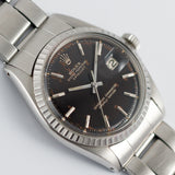 ROLEX DATEJUST Ref.1603 Glossy Black Gilt Dial