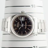 ROLEX DATEJUST Ref.1603 Glossy Black Gilt Dial