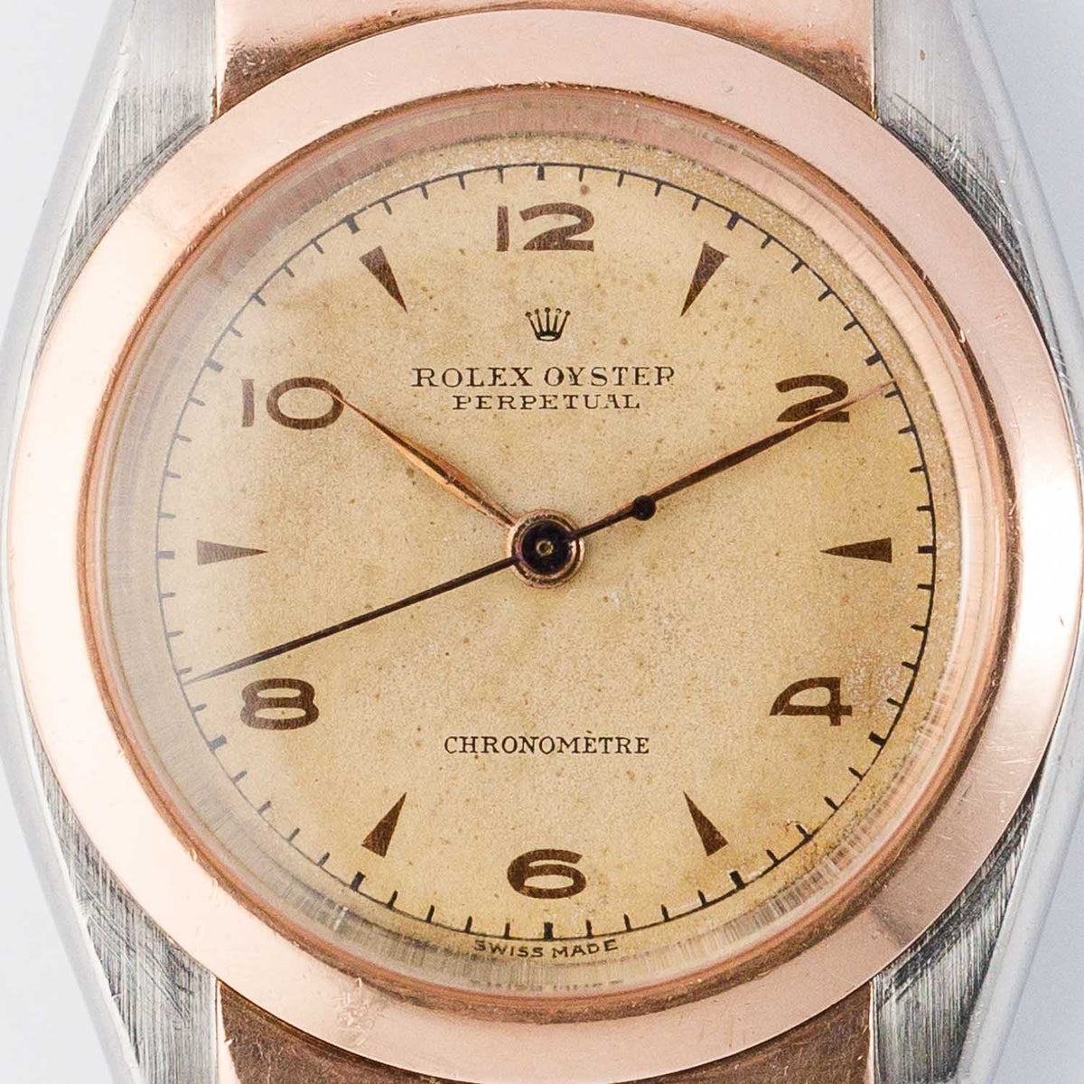 ROLEX Hooded Bubble Back Ref.3065 Gilt Index