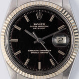 ROLEX DATEJUST Ref.1601 Black Gilt Dial