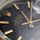 ROLEX DATEJUST Ref.1600 Black Mirror Dial