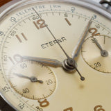 ETERNA Valjoux 22 Round Pusher Screw Back