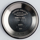 ROLEX OYSTER PERPETUAL DATE REF.1500 BLACK GILT PATINA DIAL