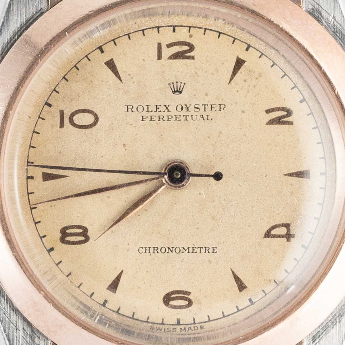 ROLEX Hooded Bubble Back Ref.3065 Gilt Index