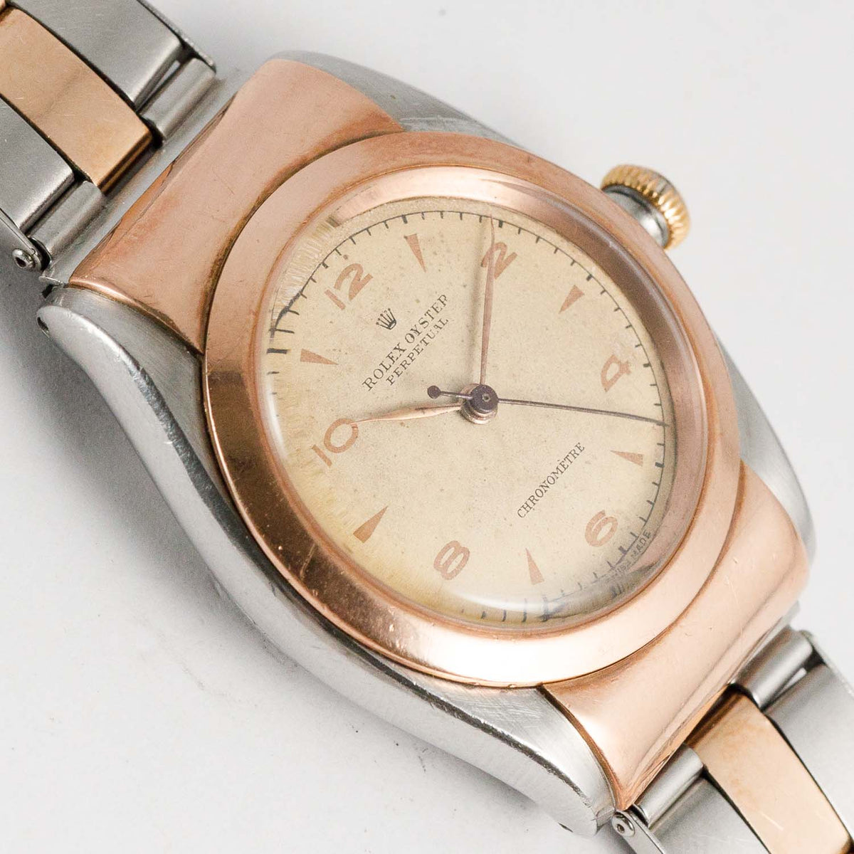 ROLEX Hooded Bubble Back Ref.3065 Gilt Index