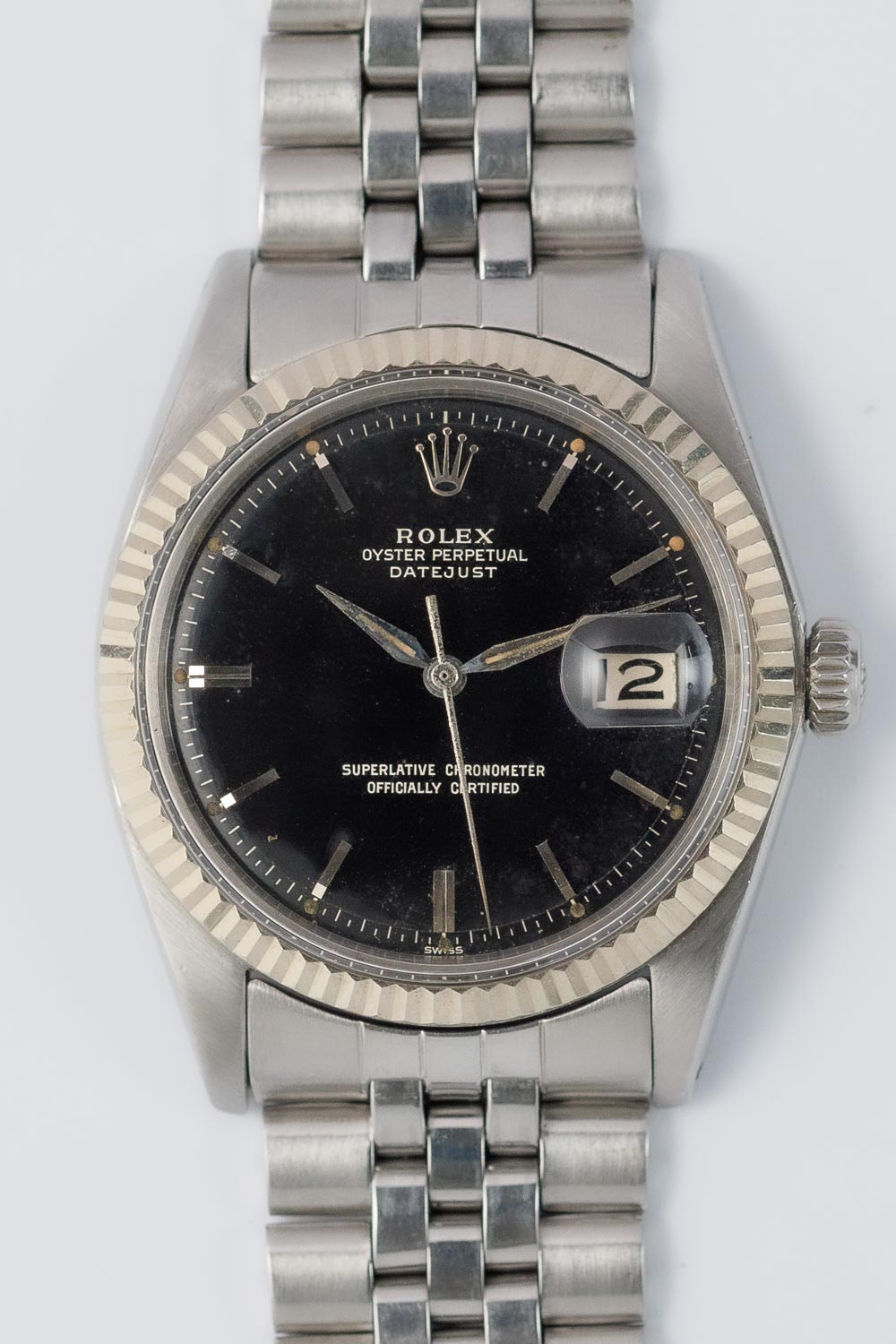 ROLEX DATEJUST Ref.1601 Black Gilt Dial – TIMEANAGRAM