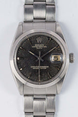 ROLEX OYSTER PERPETUAL DATE Ref.1500 Black Gilt Patina Dial