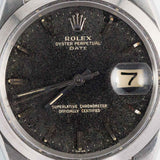 ROLEX OYSTER PERPETUAL DATE Ref.1500 Black Gilt Patina Dial
