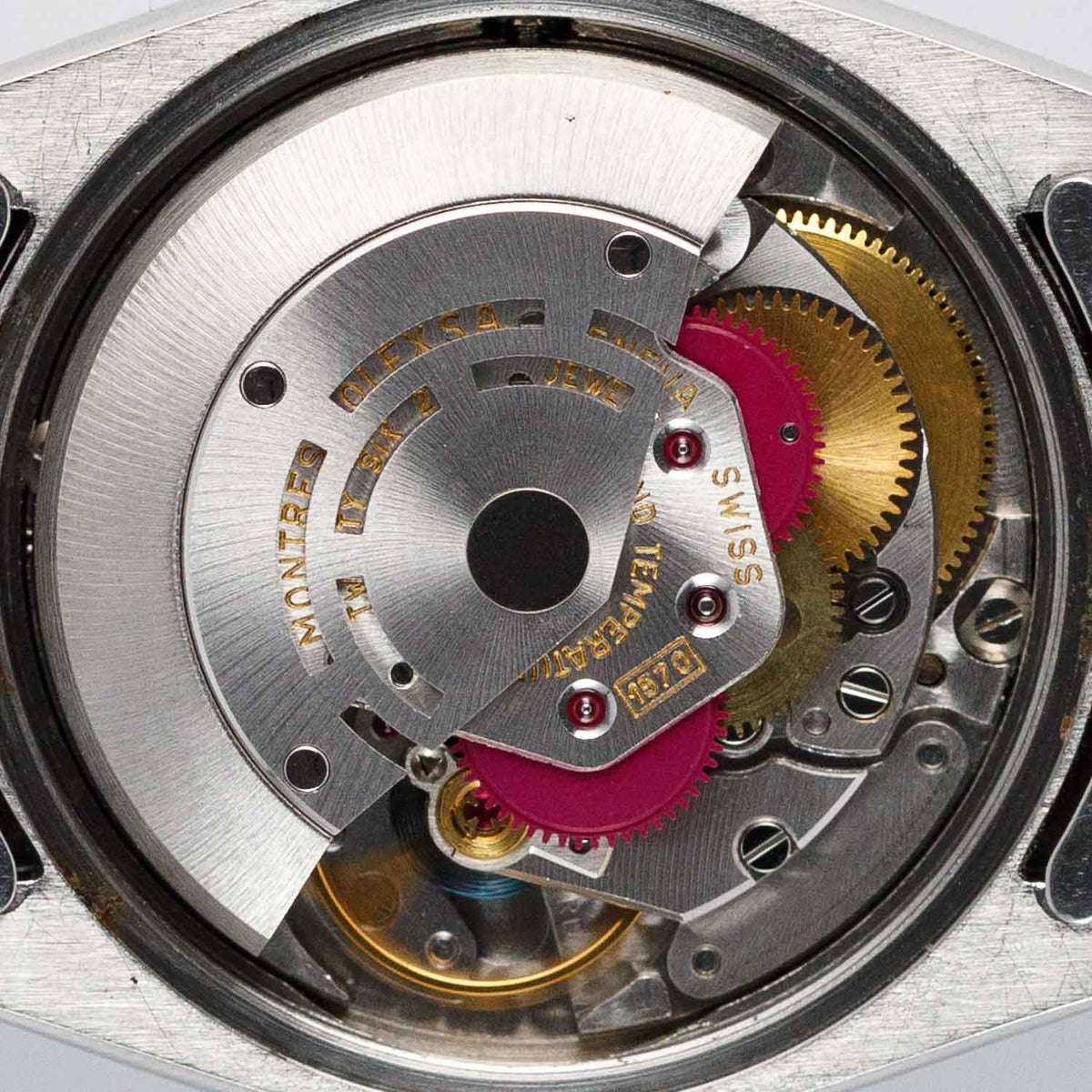 ROLEX OYSTER PERPETUAL DATE Ref.1500 Black Gilt Patina Dial