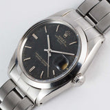 ROLEX OYSTER PERPETUAL DATE Ref.1500 Black Gilt Patina Dial