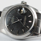 ROLEX OYSTER PERPETUAL DATE Ref.1500 Black Gilt Patina Dial