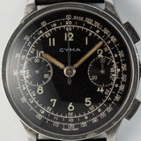 CYMA Ref.6137 Black Mirror Gilt Dial Cylinder Case