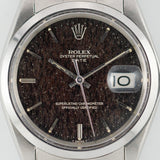 ROLEX OYSTER PERPETUAL DATE Ref.1500 Black Gilt Patina Dial