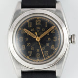 ROLEX Bubble back Black Gilt Majestic Dial